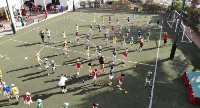 Drone Footage At Sports Day