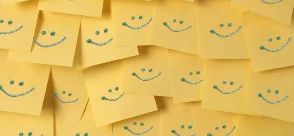 Post-its With Smiley Faces On