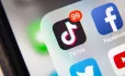 TikTok and Facebook application on screen Apple iPhone XR