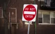 A sign of do not enter
