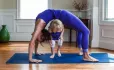Parent with child yoga