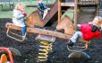 children on seasaw