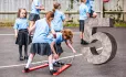 Big number five in a playground