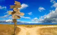 signposts with pathways