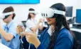 Girl with VR headset