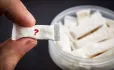 Nicotine pouche with question mark