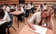 Students taking GCSE exams