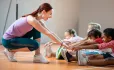 SEND teaching PE class