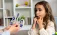 Child in speech therapy