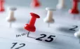 Pin in a calendar