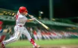 Baseball player at the plate
