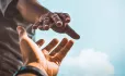 Hand reaching out to help