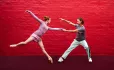 Two people dancing
