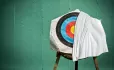 Target covered by sheet
