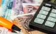 money a calculator and a pen