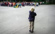 Child alone in playground