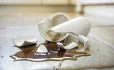 Smashed tea cup