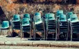 Stacks of chairs