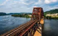 rusty bridge in Ohio