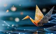 Digital crane origami