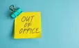 Out of office post it note