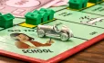 Monopoly board with car