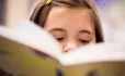Little girl reading
