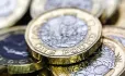 A picture of one pound coins