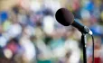 Mic crowd public speaking