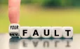 Finger Rolls Dice Over, Changing "my Fault" To Read "your Fault"