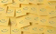 Post-its With Smiley Faces On