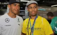Samveer Parris With Lewis Hamilton