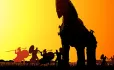 Trojan Horse In The Sunset Surrounded By Greek Soldiers – Aristotle Nqt Manage Behaviour